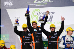 Подіум LMP2: переможці #26 G-Drive Racing Oreca 05 - Nissan: Роман Русінов, Алекс Брандл, Вілл Стіве