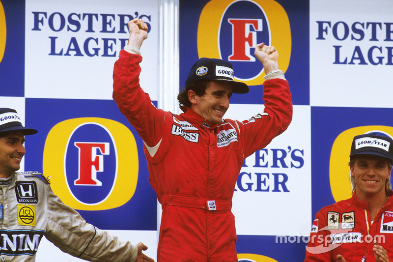 Podium: 1. Alain Prost, McLaren TAG Porsche, 2. Nelson Piquet, Williams Honda, 3. Stefan Johansson, 