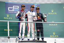 Norman Nato, Racing Engineering Luca Ghiotto, Trident e Pierre Gasly, PREMA Racing sul podio