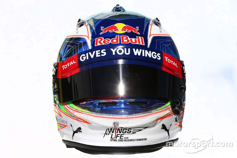 Il casco di Daniel Ricciardo, Red Bull Racing