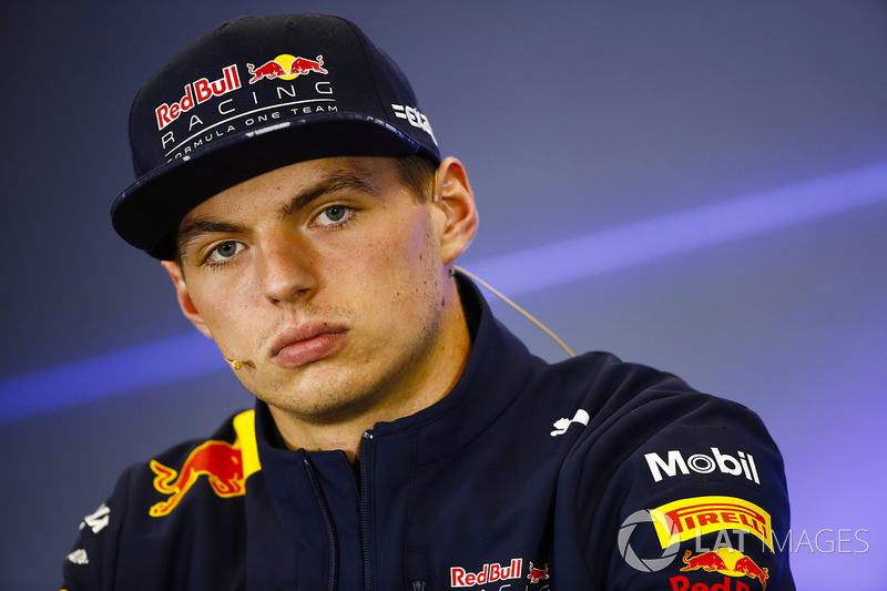 Max Verstappen, Red Bull Racing, in the Thursday press conference