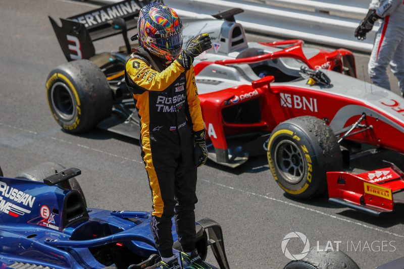 Race winner Artem Markelov, RUSSIAN TIME