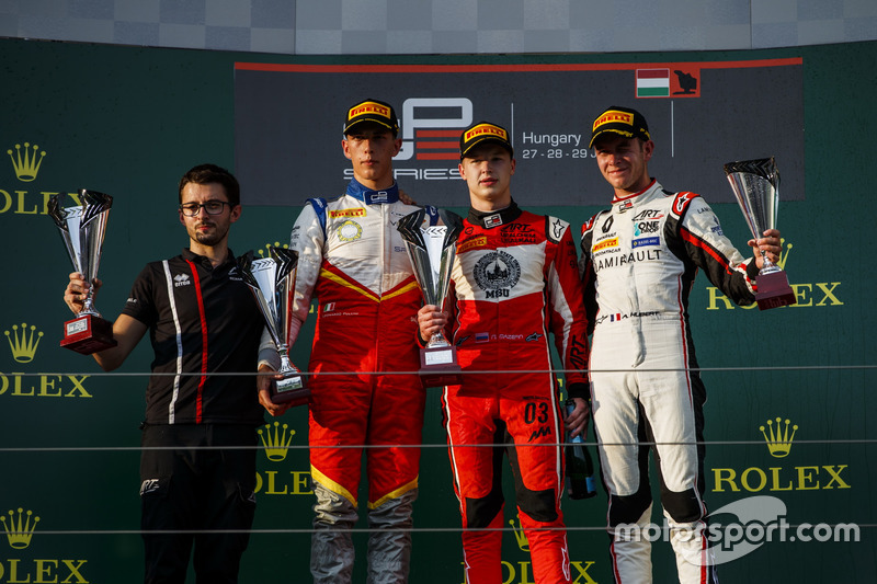 Pulcini, Mazepin et Hubert sur le podium