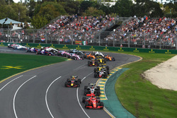 Sebastian Vettel, Ferrari SF71H au départ