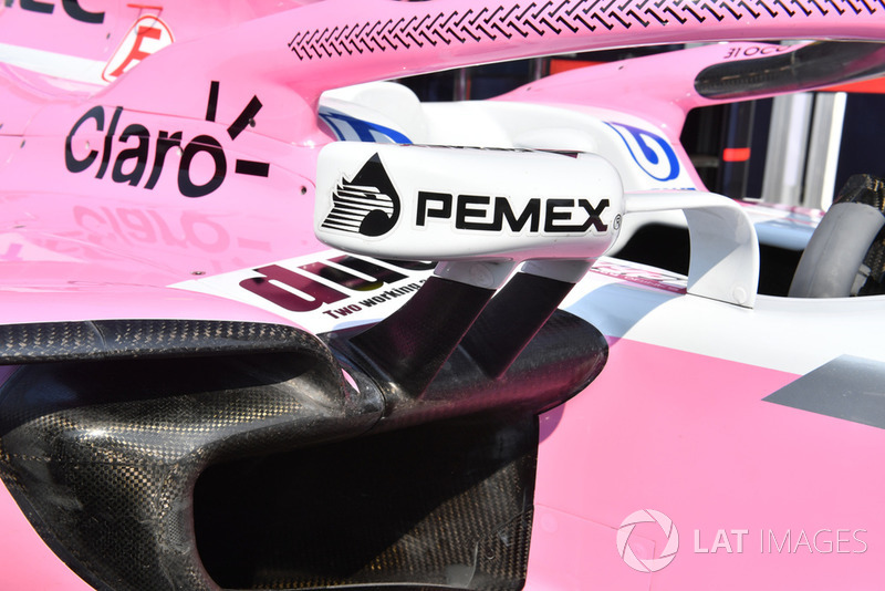 Racing Point Force India VJM11, visszapillantó