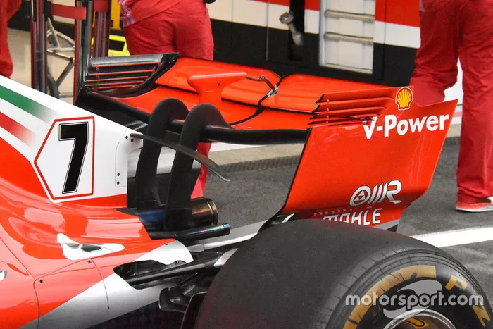 Alerón trasero del Ferrari SF71H