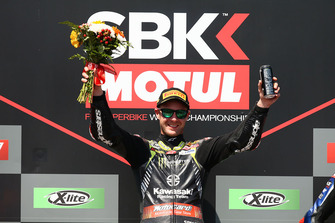 Podium : le vainqueur Jonathan Rea, Kawasaki Racing