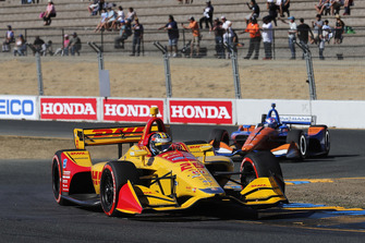 Ryan Hunter-Reay, Andretti Autosport Honda, Scott Dixon, Chip Ganassi Racing Honda