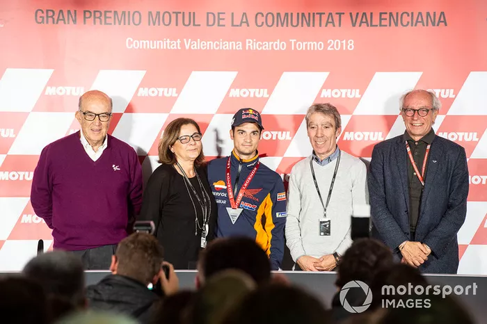 Dani Pedrosa, Repsol Honda Team con sus padres