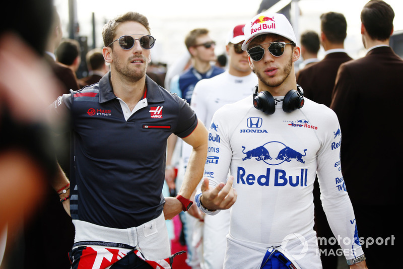 Gasly y Grosjean se tocan en la FP3