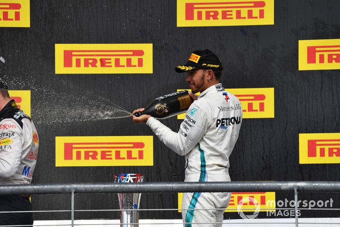Podio: tercer lugar Lewis Hamilton, Mercedes AMG F1