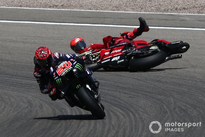 Caída de Francesco Bagnaia, Ducati Team 