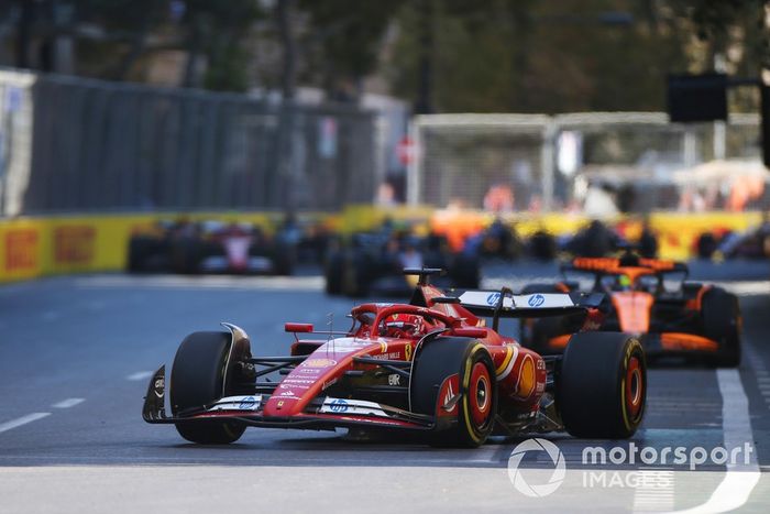 Charles Leclerc, Ferrari SF-24, Oscar Piastri, McLaren MCL38