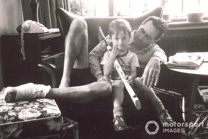 Sir Jack Brabham with his son David