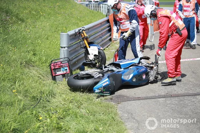 Accidente Enea Bastianini, Italtrans Racing Team