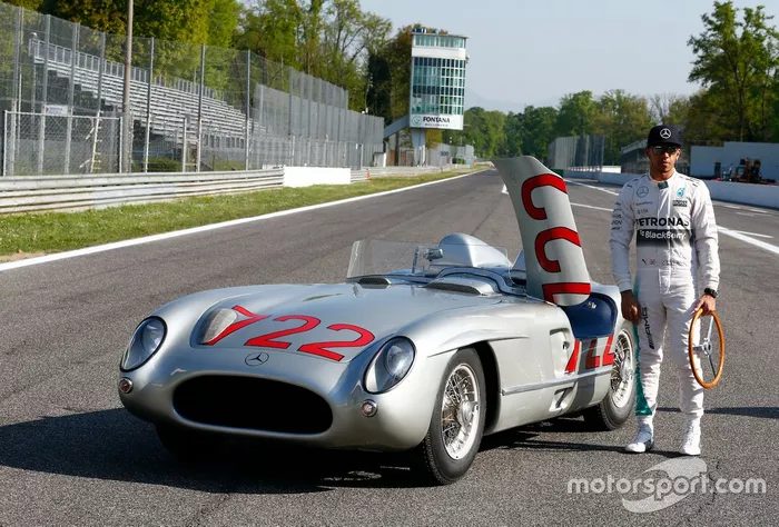 Lewis Hamilton et Sir Stirling Moss à Monza 