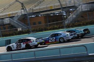 Harrison Burton, Joe Gibbs Racing, Toyota Supra, Noah Gragson, JR Motorsports, Chevrolet Camaro, Austin Cindric, Team Penske Ford