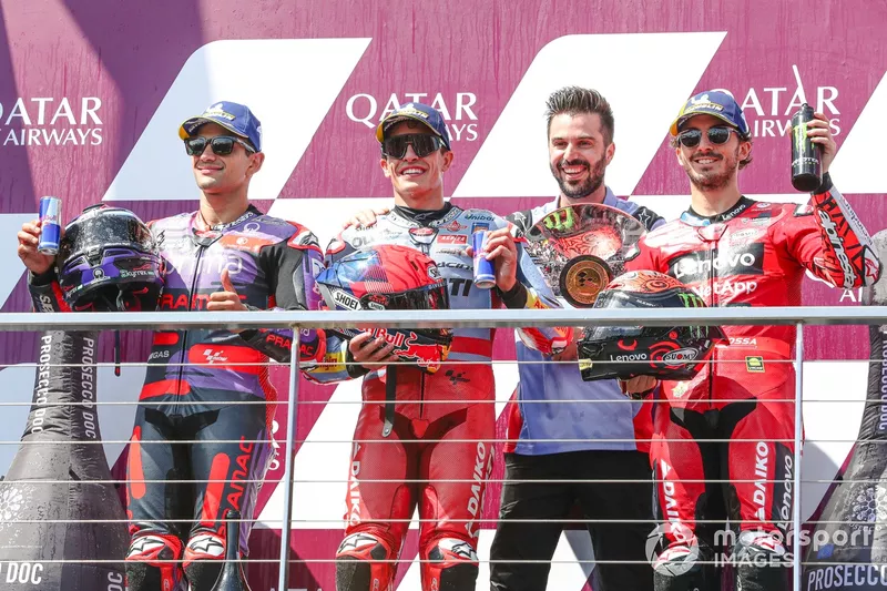 Marc Marquez, Gresini Racing, Jorge Martin, Pramac Racing, Francesco Bagnaia, Ducati Team