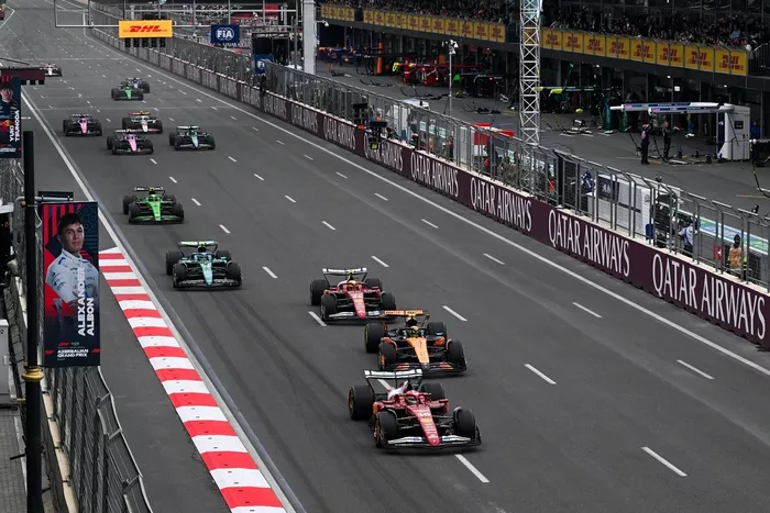 Charles Leclerc, Ferrari, Lewis Hamilton, Lando Norris, McLaren