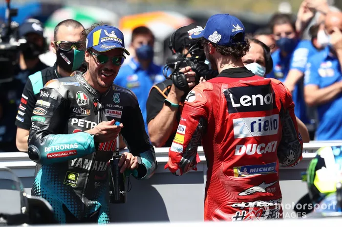 Franco Morbidelli, Petronas Yamaha SRT, Francesco Bagnaia, Ducati Team