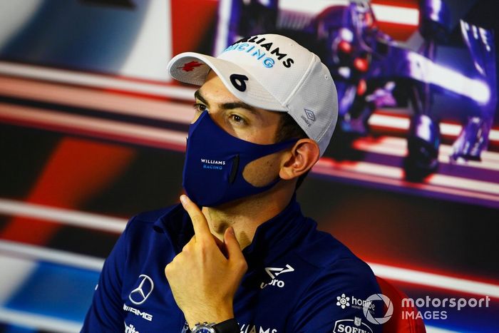 Nicholas Latifi, Williams, en la conferencia de prensa