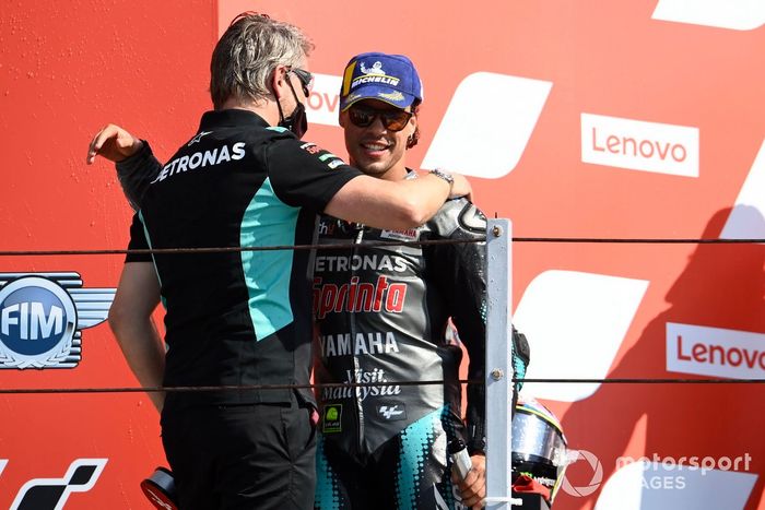 Podio: ganador Franco Morbidelli, Petronas Yamaha SRT