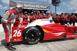 Ganador de la pole Carlos Muñoz, Andretti Autosport Honda