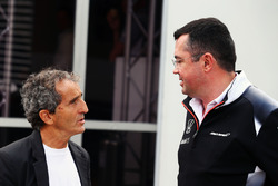 Ален Прост и Эрик Булье, гоночный директор McLaren