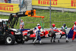 Sebastian Vettel, Ferrari SF16-H retired from the race when his rear tyre exploded