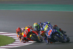 Maverick Viñales, Yamaha Factory Racing, Marc Marquez, Repsol Honda Team, Valentino Rossi, Yamaha Factory Racing