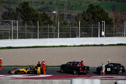 Jolyon Palmer, Renault Sport F1 Team RS17 à l'arrêt sur le circuit