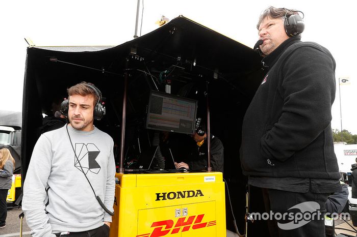 Fernando Alonso y Michael Andretti