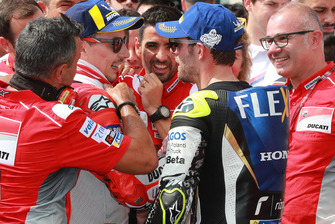 Le deuxième, Jorge Lorenzo, Ducati Team, Cal Crutchlow, Team LCR Honda