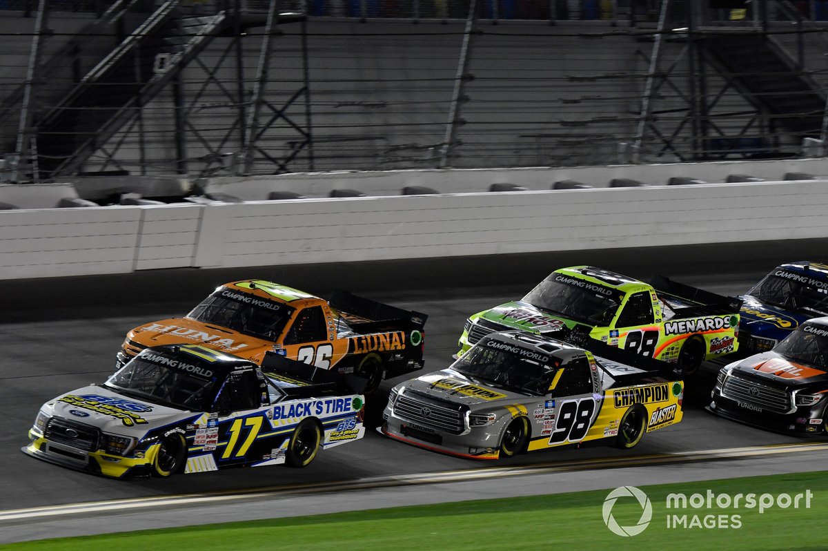 David Gilliland, David Gilliland Racing, Ford F-150 Black's Tire, Grant Enfinger, ThorSport Racing, Toyota Tundra Champion/Curb Records