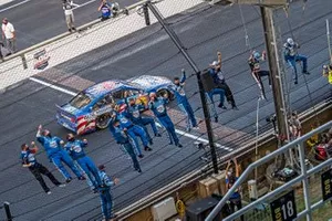 Kevin Harvick and Stewart-Haas Racing team celebrating the victory