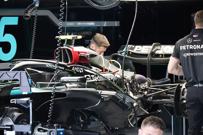 Détails techniques de la Mercedes F1 W15