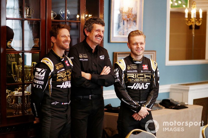 Ромен Грожан, Haas F1 Team, Кевін Магнуссен, Haas F1 Team, керівник Haas F1 Гюнтер Штайнер