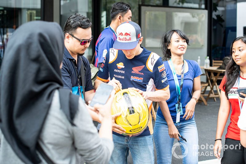 Marc Marquez, Repsol Honda Team with fans