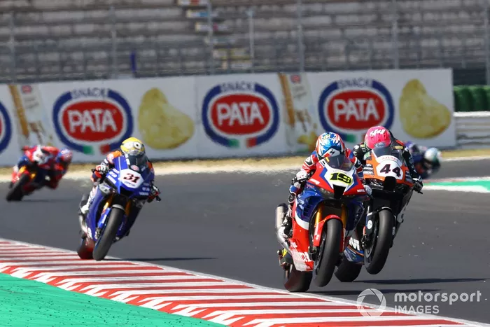 Alvaro Bautista, Team HRC, Lucas Mahias, Kawasaki Puccetti Racing