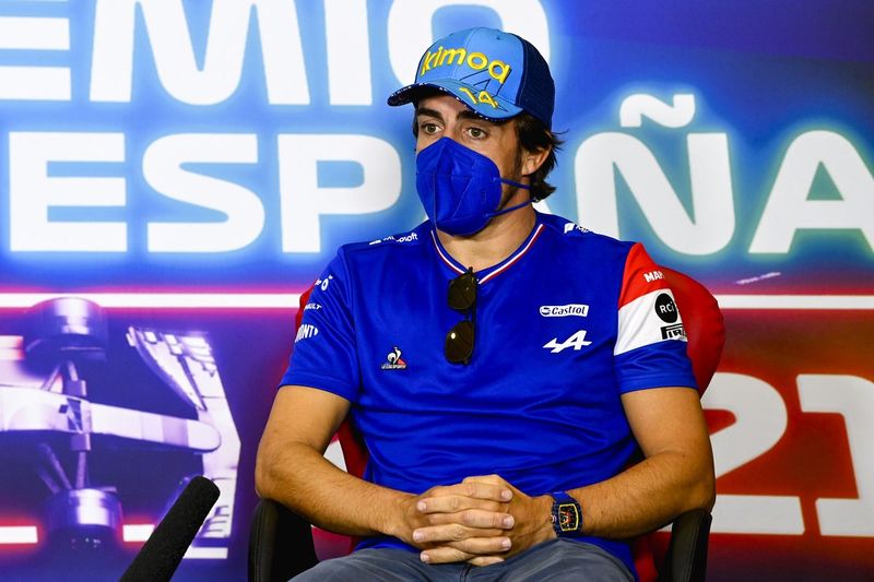 Fernando Alonso, Alpine F1 en la conferencia de prensa