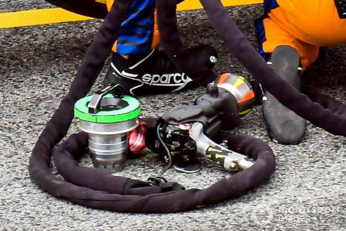 Detalle de la pistola de ruedas de Mclaren