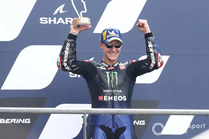 Podio: tercer lugar Fabio Quartararo, Yamaha Factory Racing