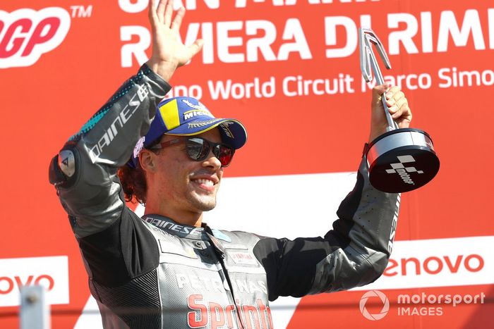 Podio: ganador Franco Morbidelli, Petronas Yamaha SRT