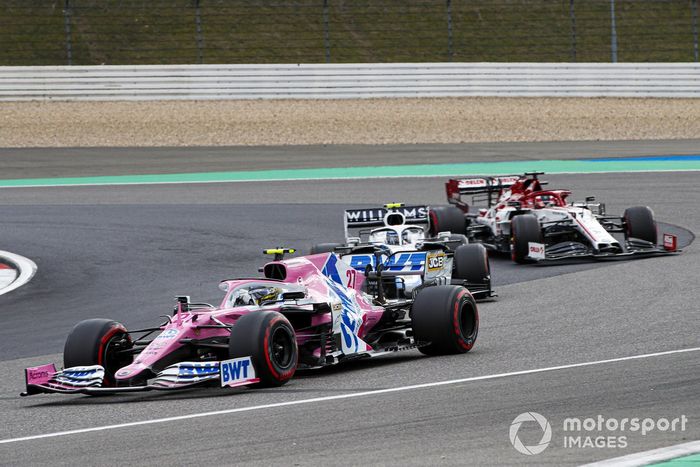 Nico Hulkenberg, Racing Point RP20, Nicholas Latifi, Williams FW43, Kimi Raikkonen, Alfa Romeo Racing C39