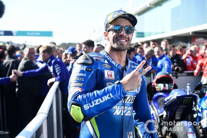 Segundo clasificado Andrea Iannone, Team Suzuki MotoGP