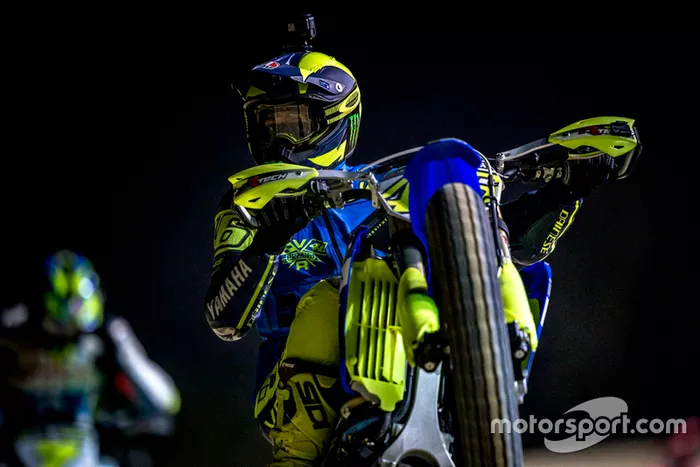 Valentino Rossi en acción