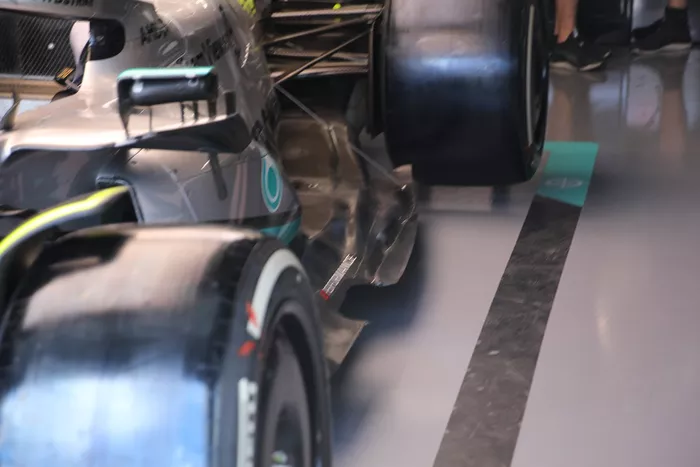Detalle del Mercedes W13
