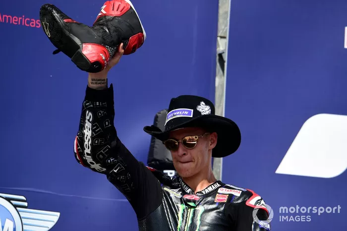 Podio: segundo lugar Fabio Quartararo, Yamaha Factory Racing