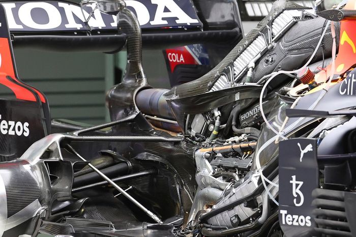 Motor del RB16B de Red Bull Racing