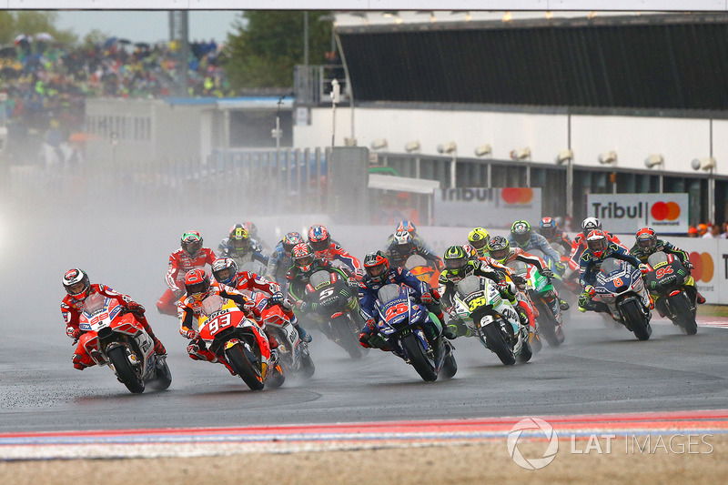 Start: Jorge Lorenzo, Ducati Team, Marc Marquez, Repsol Honda Team lead